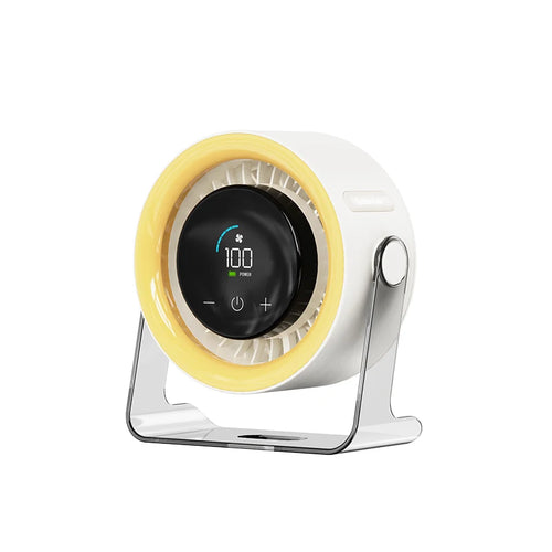 2025 New 3000mAh Whirlwind Desktop Small Fan Home Small Non Perforated Wall Mounted Electric Fan Office Digital Desktop Fan